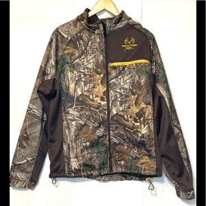 realtree xtra Camouflage Soft fleece mens large scent factor jacket rn 106699.